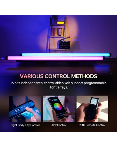 VILTROX K90 2 Kit 30W Handheld RGB LED Light Stick Black (38.31") VILTROX K90 2 Kit 30W Handheld RGB LED Light Stick Black (38.31")