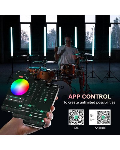 VILTROX K90 2 Kit 30W Handheld RGB LED Light Stick Black (38.31") VILTROX K90 2 Kit 30W Handheld RGB LED Light Stick Black (38.31")