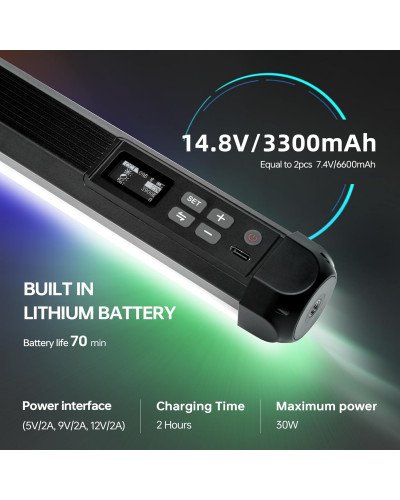 VILTROX K90 2 Kit 30W Handheld RGB LED Light Stick Black (38.31") VILTROX K90 2 Kit 30W Handheld RGB LED Light Stick Black (38.31")