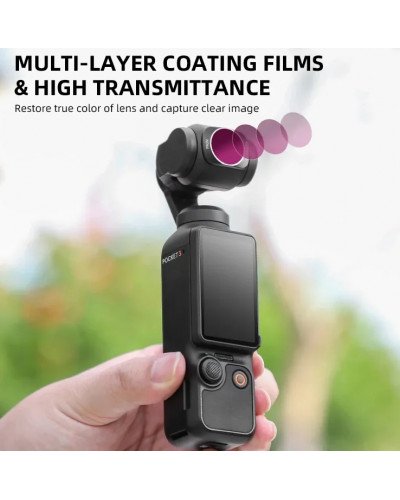 DJI Osmo Pocket 3 Filter Accessories CPL/ND8/ND16 3 Mix Filters