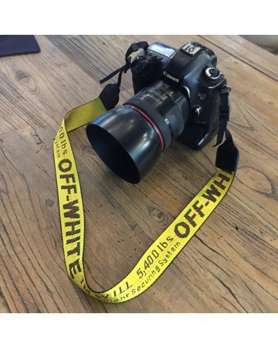 Off White Neoprene Neck Strap for cameras