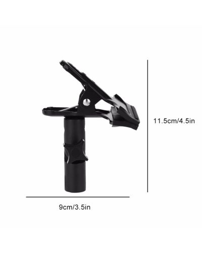 Metal Clamp 3/8'' & 1/4'' Screw Mount Rotatable Clip Holder
