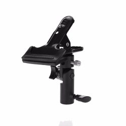 Metal Clamp 3/8'' &amp; 1/4'' Screw Mount Rotatable Clip Holder
