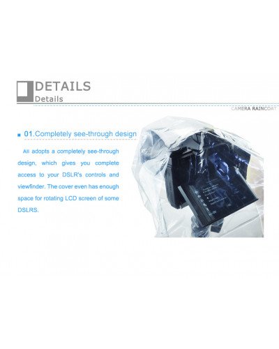 JJC Camera Raincoat Small DSLR with Lens Rain Cover