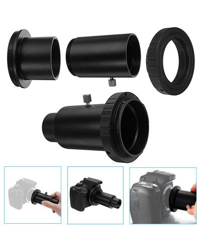 Aluminum T2 Adapter Telescope Extension Tube 1.25 inch Telescope Mount canon
