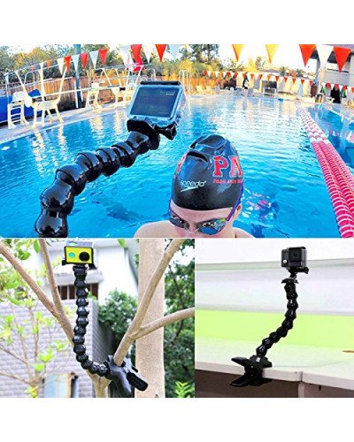 Jaws Flex Clamp Mount with Adjustable Neck for Gopro Hero5 /6/7/8