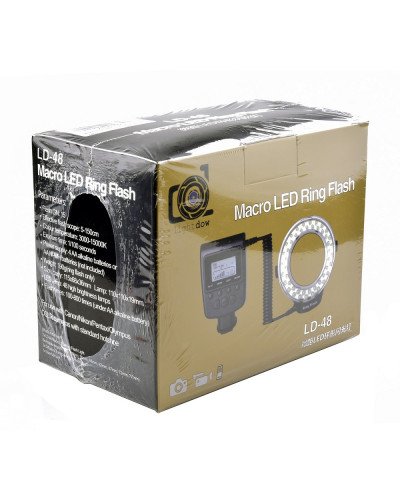 Lightdow LD-48 Macro LED Ring Flash Light with LCD Screen Display