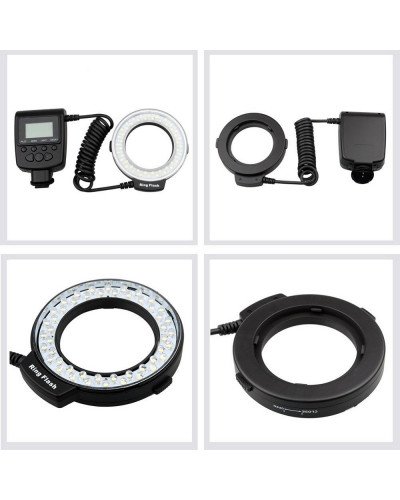 Lightdow LD-48 Macro LED Ring Flash Light with LCD Screen Display