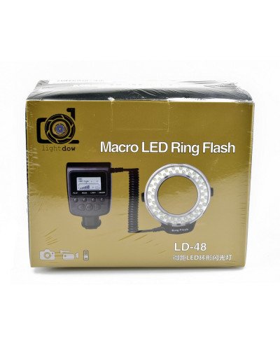 Lightdow LD-48 Macro LED Ring Flash Light with LCD Screen Display