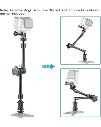 11inch Articulating Magic Arm for Camera LED light DSLR Rig LCD Monitor 11inch Articulating Magic Arm for Camera LED light DSLR Rig LCD Monitor