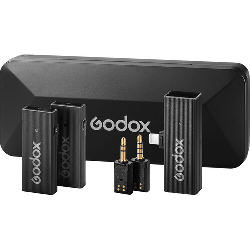 Godox MoveLink Mini LT 2-Person Wireless Microphone System for Cameras & iOS Devices (Classic Black) Godox MoveLink Mini LT 2-Person Wireless Microphone System for Cameras & iOS Devices (Classic Black)