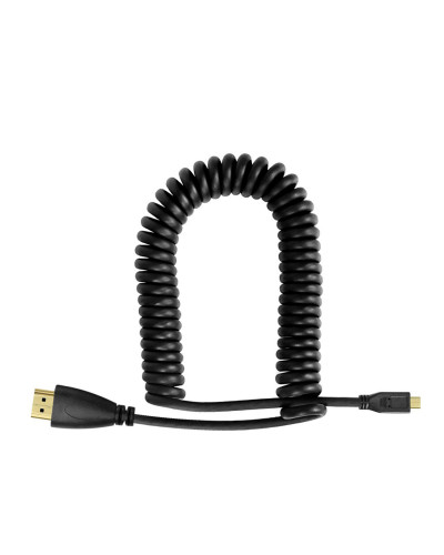HDMI to MICRO HDMI Male Coiled Cable 2M