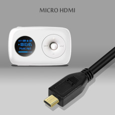 HDMI to MICRO HDMI Male Coiled Cable 2M