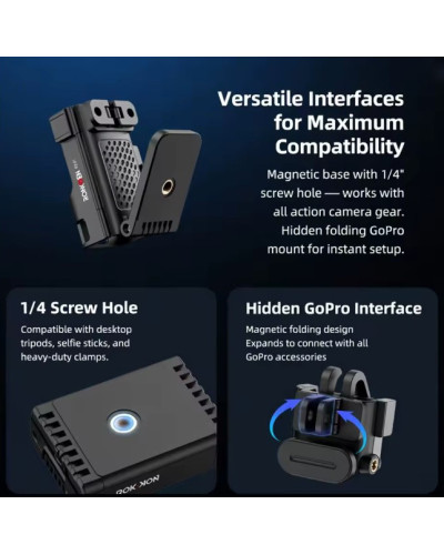 RONKOEN PZ-01 for DJI Osmo Pocket 3 Magnetic Case with Removable MagSafe Plate RONKOEN PZ-01 for DJI Osmo Pocket 3 Magnetic Case with Removable MagSafe Plate