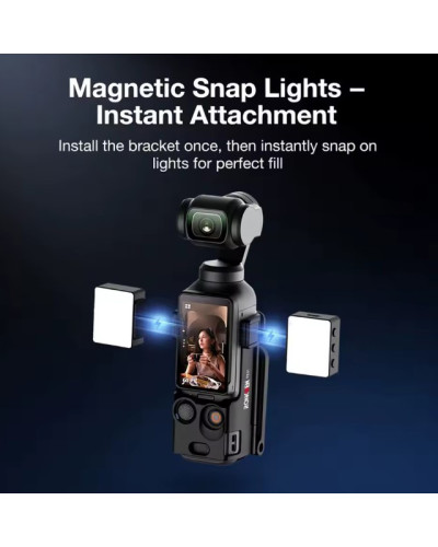 RONKOEN PZ-01 for DJI Osmo Pocket 3 Magnetic Case with Removable MagSafe Plate RONKOEN PZ-01 for DJI Osmo Pocket 3 Magnetic Case with Removable MagSafe Plate