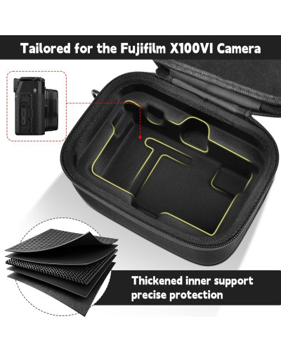 Camera Travel Case with Strap for FUJIFILM X100VI