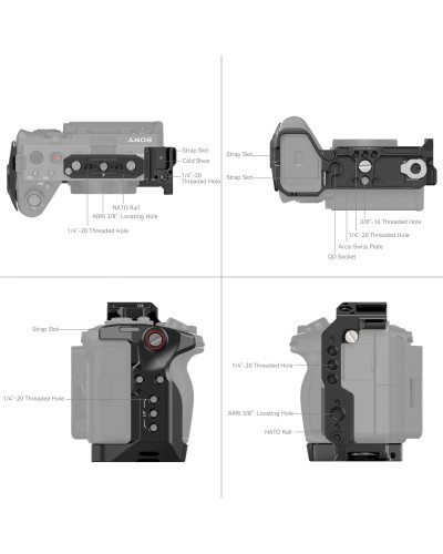 SmallRig Cage for Sony FX30 / FX3 4183B