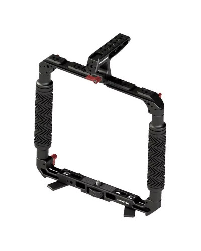 DH01 Dual Handheld Ring Grip Bracket for DJI Pocket 3 Instan360 X3/X4/5 Action Camera