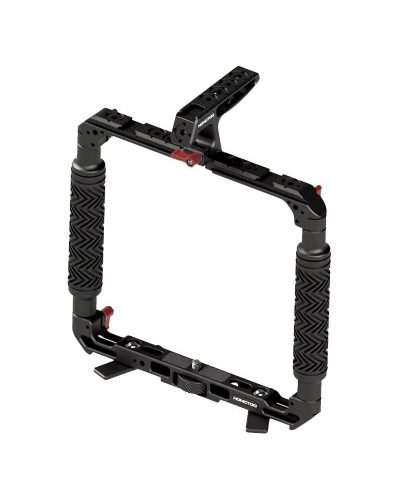DH01 Dual Handheld Ring Grip Bracket for DJI Pocket 3/4 Instan360 X3/X4/5 Action Camera