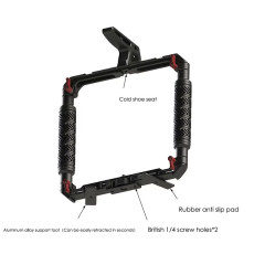 DH01 Dual Handheld Ring Grip Bracket for DJI Pocket 3 Instan360 X3/X4/5 Action Camera DH01 Dual Handheld Ring Grip Bracket for DJI Pocket 3 Instan360 X3/X4/5 Action Camera