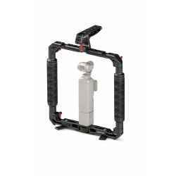 DH01 Dual Handheld Ring Grip Bracket for DJI Pocket 3/4 Instan360 X3/X4/5 Action Camera