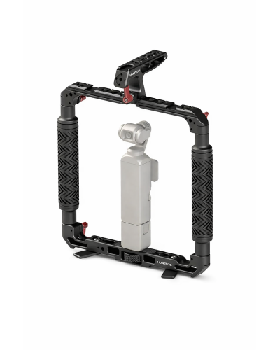 DH01 Dual Handheld Ring Grip Bracket for DJI Pocket 3 Instan360 X3/X4/5 Action Camera