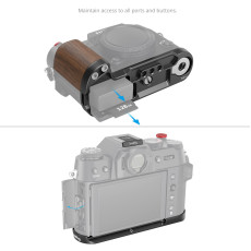 SmallRig L-Shape Grip for FUJIFILM X-T50 (Wooden/Black)