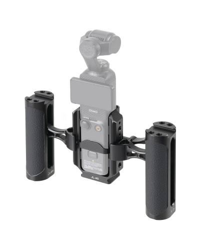 Camera Video Cage & Dual NATO Side Handle Kit for DJI Osmo Pocket 3 Vlogging
