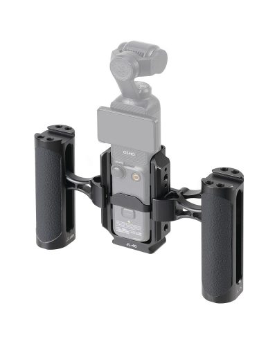 Camera Video Cage & Dual NATO Side Handle Kit for DJI Osmo Pocket 3/4 Vlogging