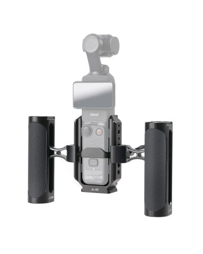 Camera Video Cage & Dual NATO Side Handle Kit for DJI Osmo Pocket 3/4 Vlogging