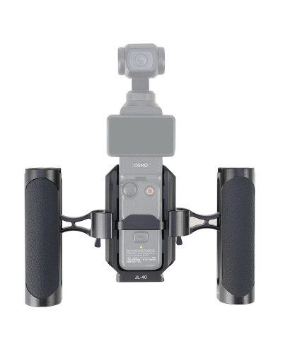 Camera Video Cage & Dual NATO Side Handle Kit for DJI Osmo Pocket 3 Vlogging