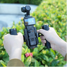 Camera Video Cage & Dual NATO Side Handle Kit for DJI Osmo Pocket 3 Vlogging