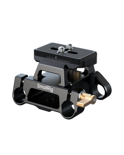 SmallRig Arca-Type Mount Plate Kit with 15mm Dual Rod Clamp