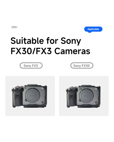 Portable Aluminum Alloy Camera Cage for FX30/FX3