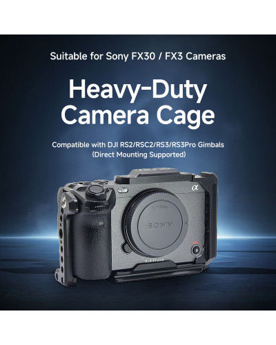 Portable Aluminum Alloy Camera Cage for FX30/FX3