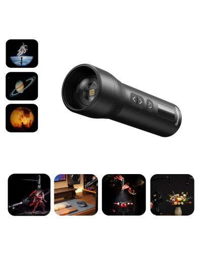 SmallRig RF 05B Portable Zoom LED Video Light CRI 96+ 1900K-8000K OLED Display Creative Spotlight