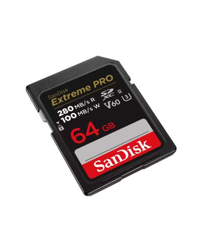 SanDisk Extreme Pro SDXC 64GB 280MB/s UHS-II V60 SD Memory Card SanDisk Extreme Pro SDXC 64GB 280MB/s UHS-II V60 SD Memory Card