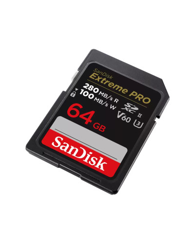 SanDisk Extreme Pro SDXC 64GB 280MB/s UHS-II V60 SD Memory Card