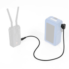 D-Tap to Locking DC 5.5 2.1mm Monitor Coiled Power Cable 30CM