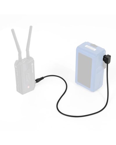 D-Tap to Locking DC 5.5 2.1mm Monitor Coiled Power Cable 30CM