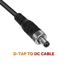 D-Tap to Locking DC 5.5 2.1mm Monitor Coiled Power Cable 30CM
