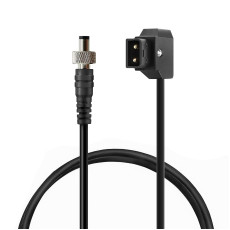 D-Tap to Locking DC 5.5 2.1mm Monitor Coiled Power Cable 30CM