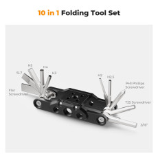 K&F Concept 10in1 Folding Hex Key Set with Screwdrivers K&F Concept 10in1 Folding Hex Key Set with Screwdrivers