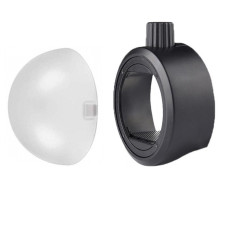 Godox S-R1 Round Flash Head Adapter with AK-R11 Dome Diffuser for GODOX V860II V850II TT685 and TT600 Series Flashes