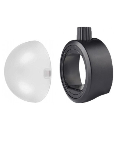 Godox S-R1 Round Flash Head Adapter with AK-R11 Dome Diffuser for GODOX V860II V850II TT685 and TT600 Series Flashes