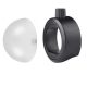 Godox S-R1 Round Flash Head Adapter with AK-R11 Dome Diffuser for GODOX V860II V850II TT685 and TT600 Series Flashes