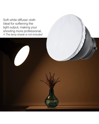 7inch Photography Studio Strobe Light Reflector Softbox Diffuser Cover Hood