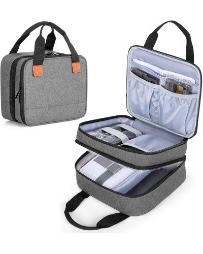 Photo Printer Bag Suitable for SELPHY CP1500 CP1300 CP1200 Polyester Photo Printer Bag with Accessory Compartments