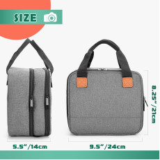 Photo Printer Bag Suitable for SELPHY CP1500 CP1300 CP1200 Polyester Photo Printer Bag with Accessory Compartments