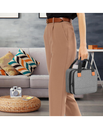 Photo Printer Bag Suitable for SELPHY CP1500 CP1300 CP1200 Polyester Photo Printer Bag with Accessory Compartments